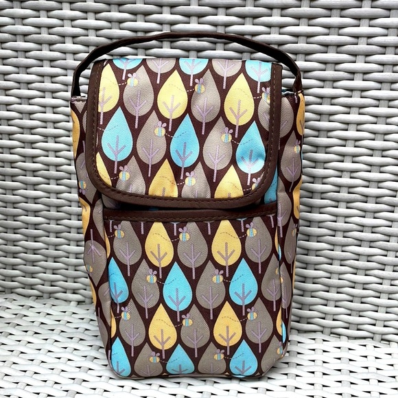 Disney Baby Winnie the Pooh Brown Leaf Bottle Bag/Tote - Picture 1 of 9